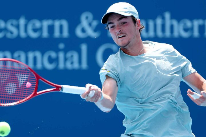 João Fonseca em ação no Cincinnati Open 2026
