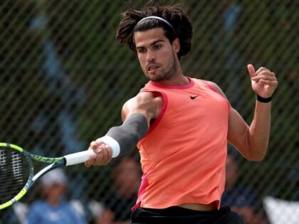Carlos Alcaraz em treino antes do US Open 2026