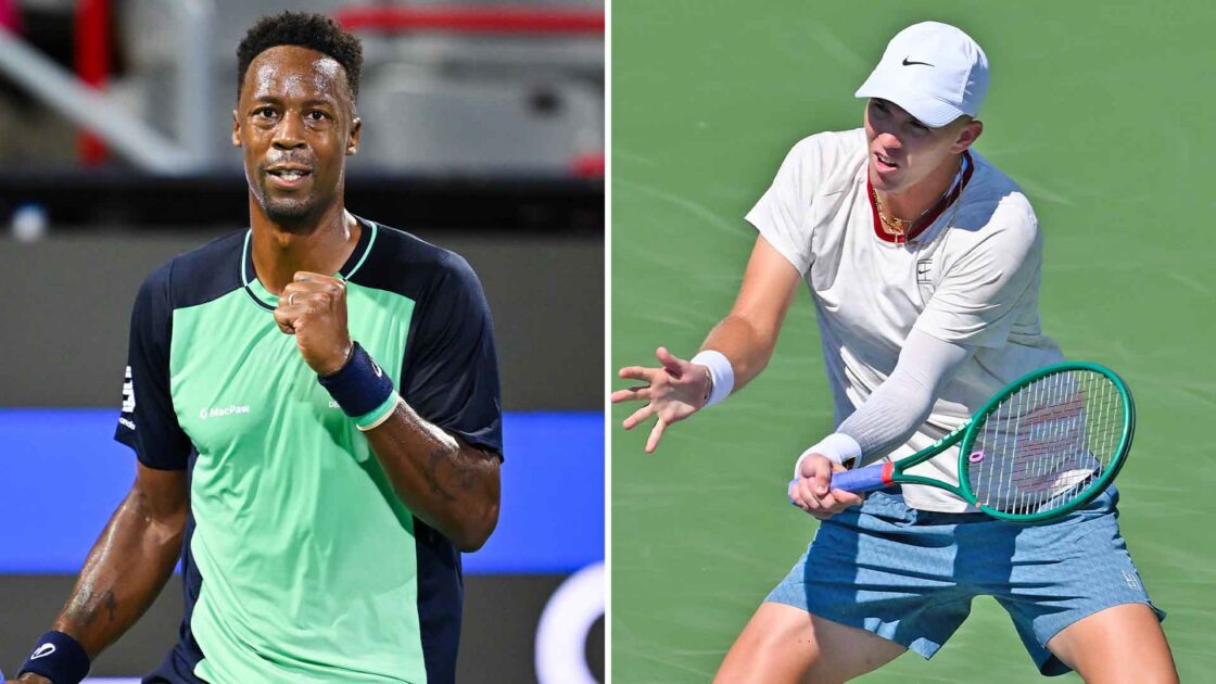 Gael Monfils e Martin Damm em imagens do US Open 2026