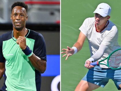 Gael Monfils e Martin Damm em imagens do US Open 2026