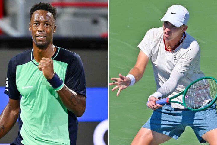 Gael Monfils e Martin Damm em imagens do US Open 2026