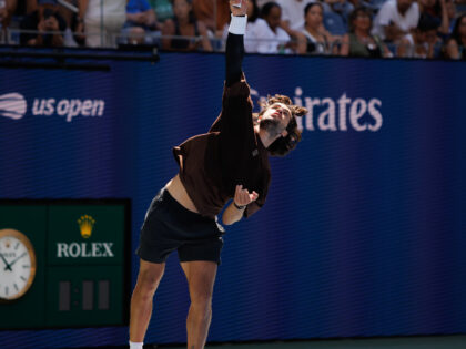 Carlos Alcaraz em ação no US Open 2026