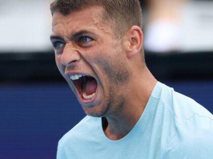Flavio Cobolli comemora vitória no US Open
