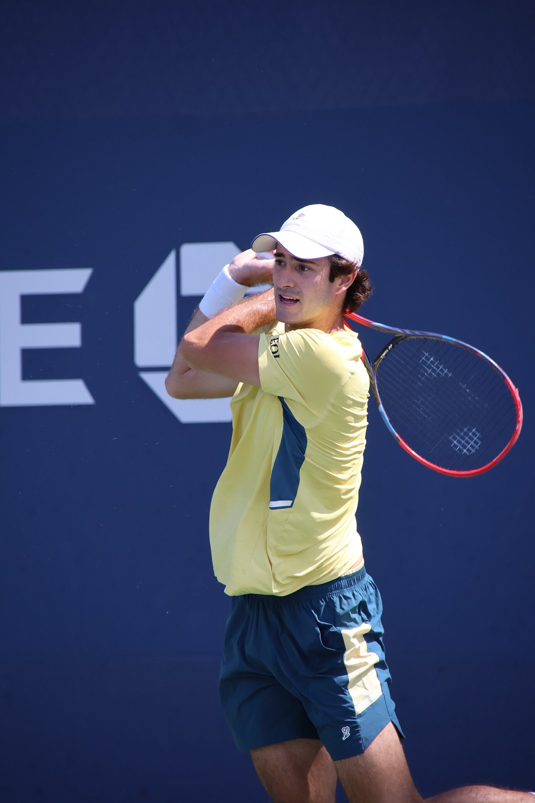 Gustavo Heide no US Open de 2026. Foto: Hameltion/Wikimedia Commons, CC BY-SA 4.0. Fonte/licença: https://commons.wikimedia.org/wiki/File:Gustavo_Heide_(2026_US_Open)_03.jpg